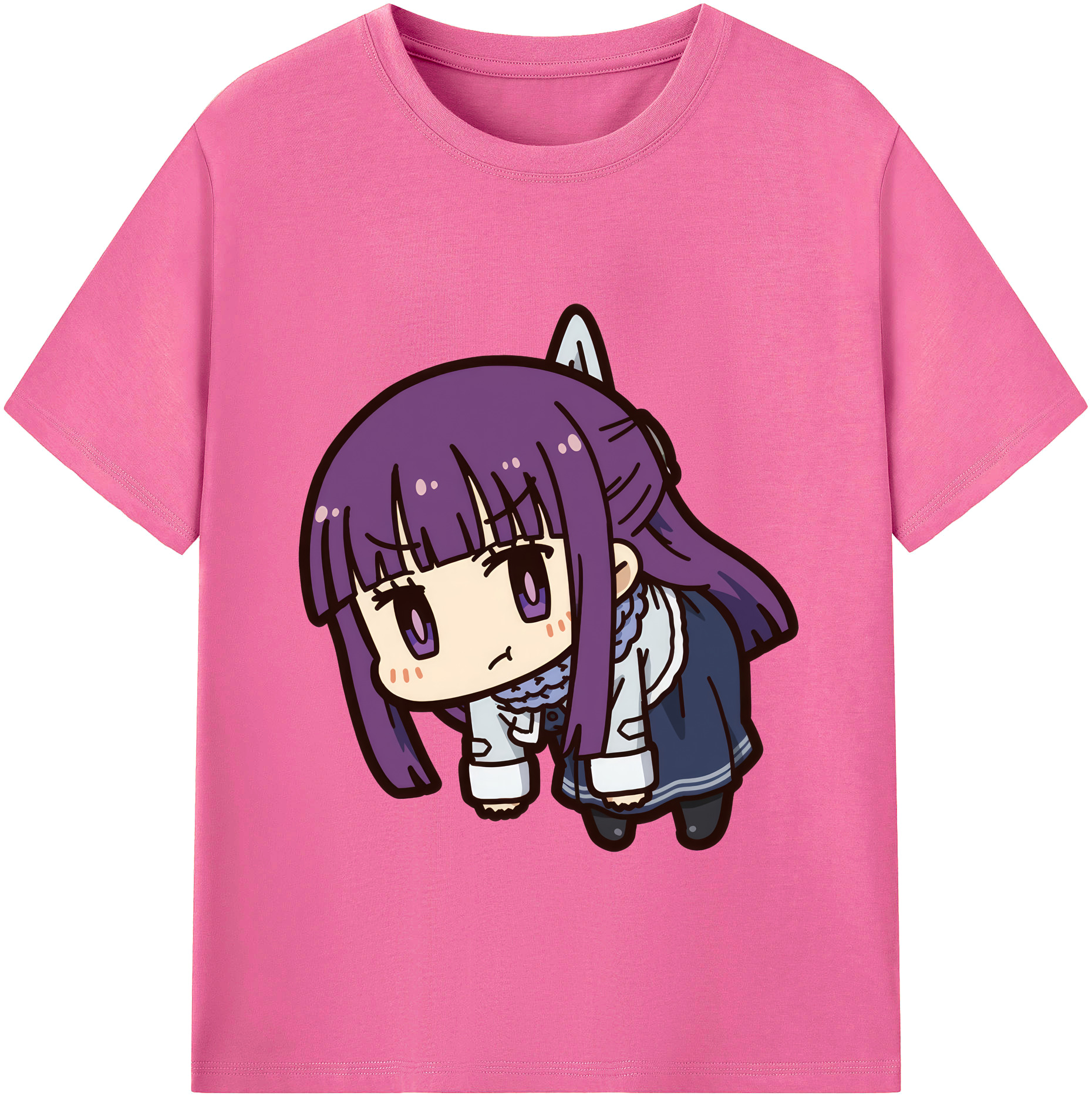 （画像用） 葬送のフリーレン Frieren レディースカジュアルプリントTシャツ（綿100％）